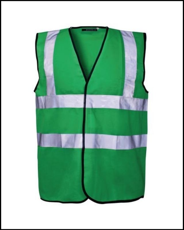 Hivis Velcro Safety Vest - Green