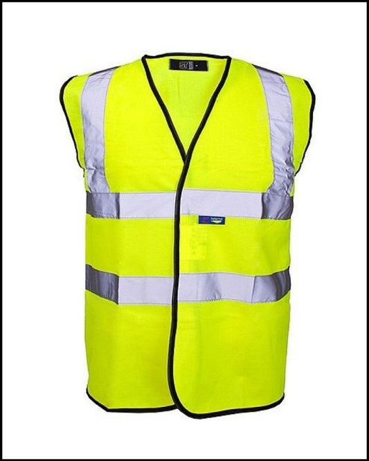 Hivis Velcro Safety Vest - Yellow